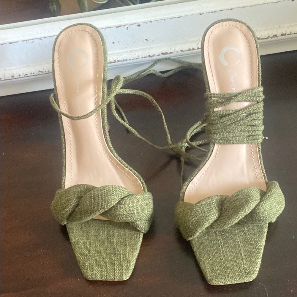 Comfortview Green Heels Stylish Comfort - Picture 7 of 11